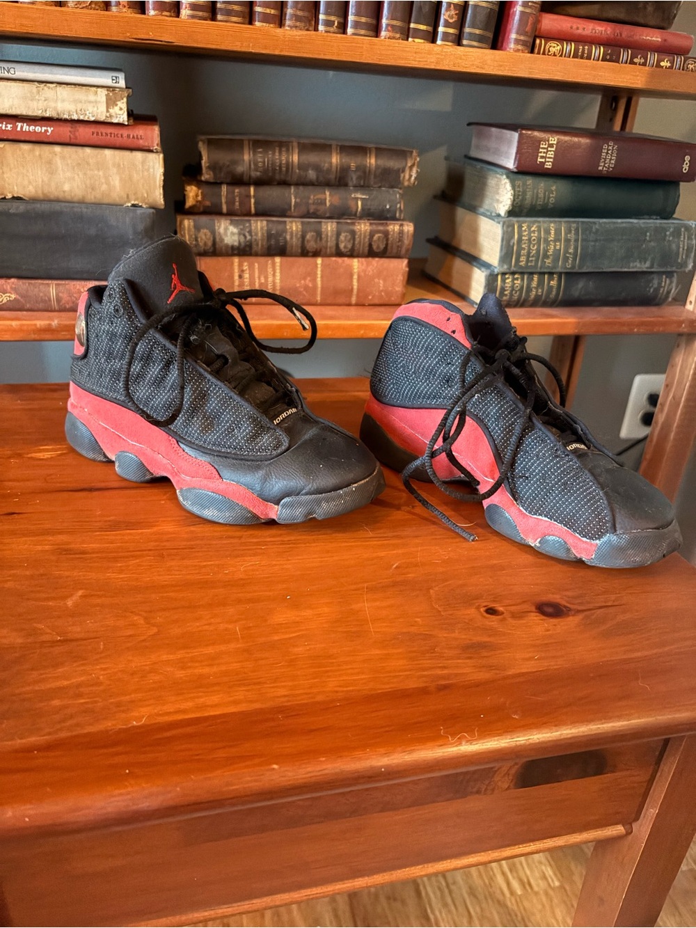 Air Jordan Retro 13 Style Black & Red Basketball Sneakers